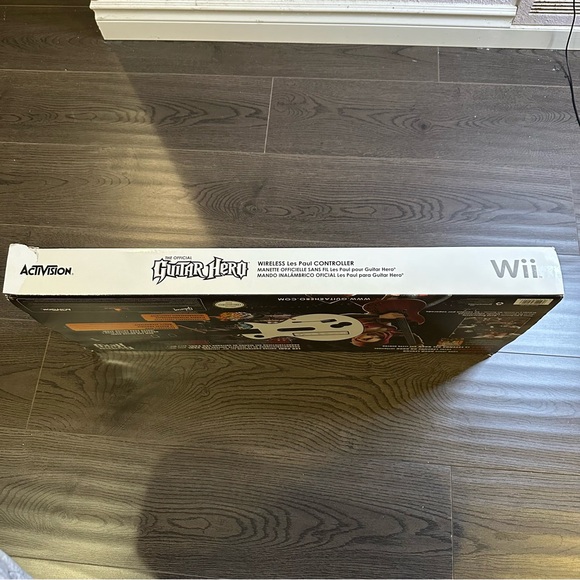Nintendo Guitar Hero Wii Wireless Les Paul Controller with Box Tested Works - Picture 4 of 9